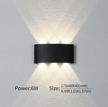 Cargar imagen en el visor de la galería, Lampara LED decorativa pared 6w IP65
