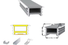 Cargar imagen en el visor de la galería, PERFIL SILICON FLEXIBLE EMPOTRABLE 2015 AVLUX

