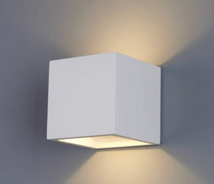Lampara LED decorativa pared cubo 10w IP65