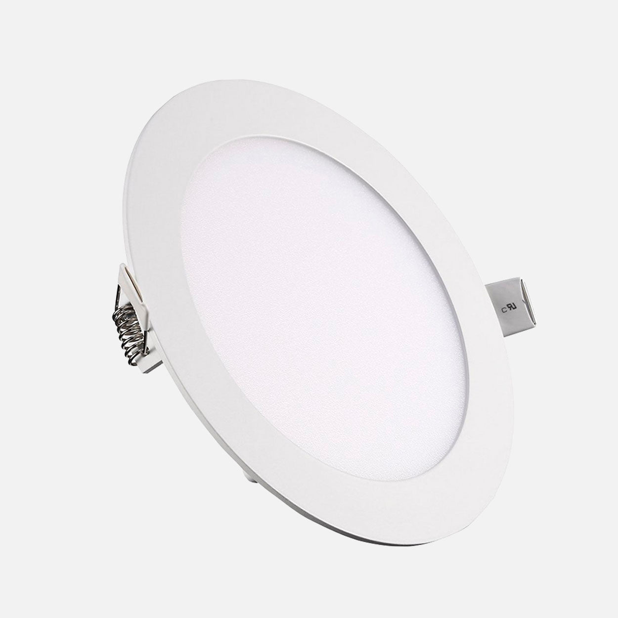Luz LED Yescom, empotrable techo panel redondo, lámpara blanca con  controlador de intensidad